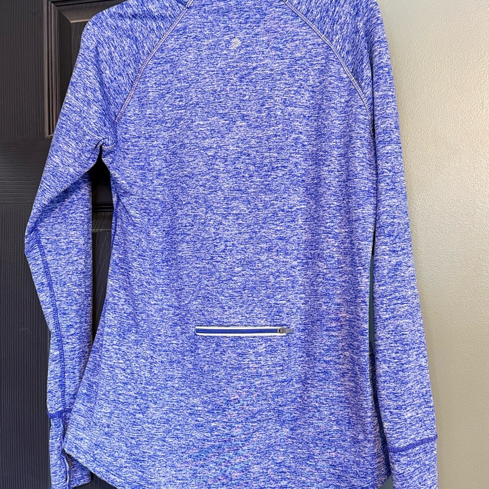 Women’s Tangerine Quarter Zip Pullover - Picture 3 of 5